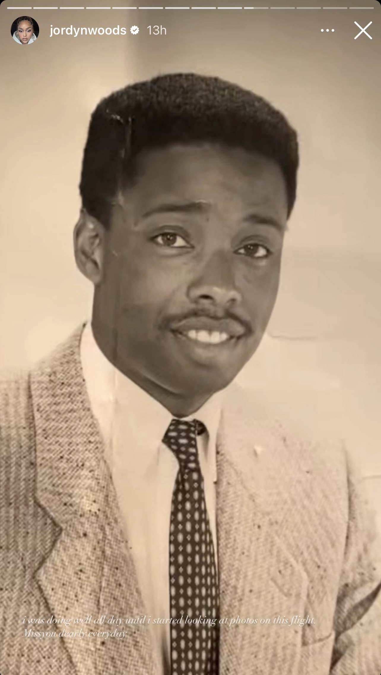 Jordyn Woods Calls Her Late Dad 'My Twin' In Father's Day Tribute