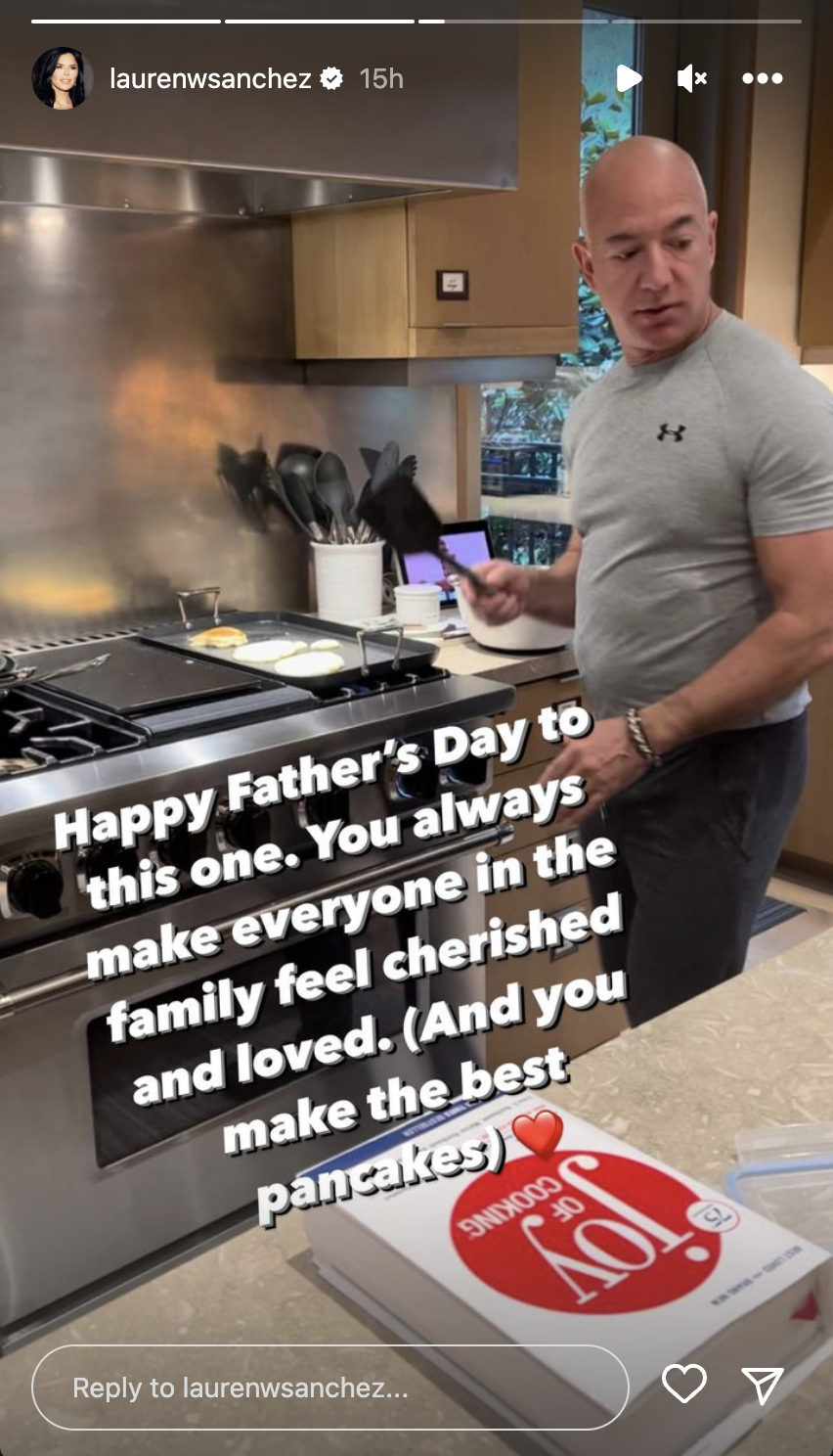 Lauren Sanchez wishes Jeff Bezos a happy Father's Day