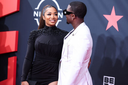 Ray J and Princess Love at the BET Awards 2022