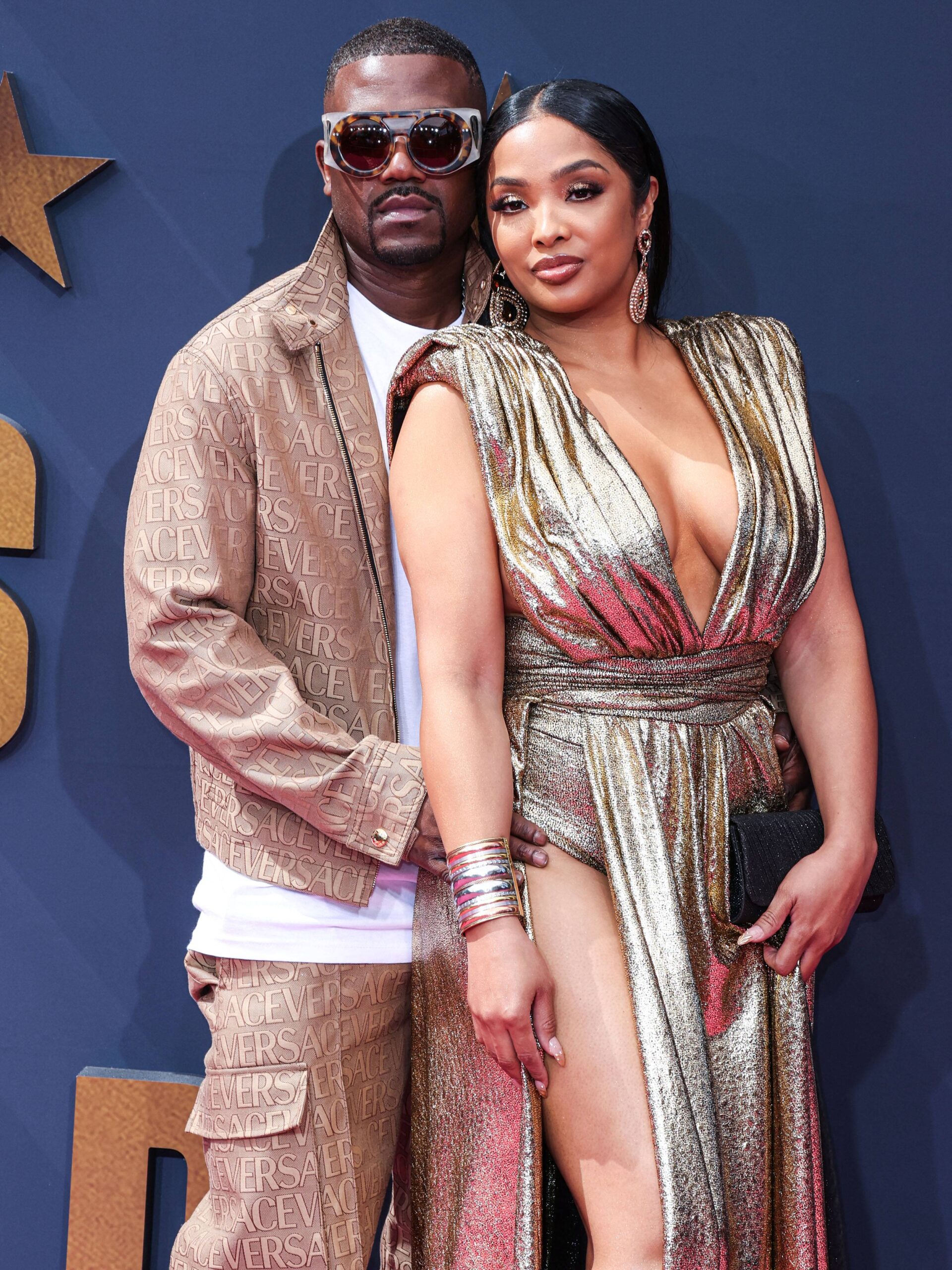 Ray J and Princess Love at the BET Awards 2023