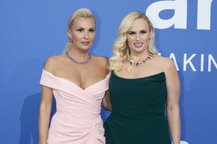 Rebel Wilson and fiancée Ramona Agruma at amfAR Gala Cannes 2023