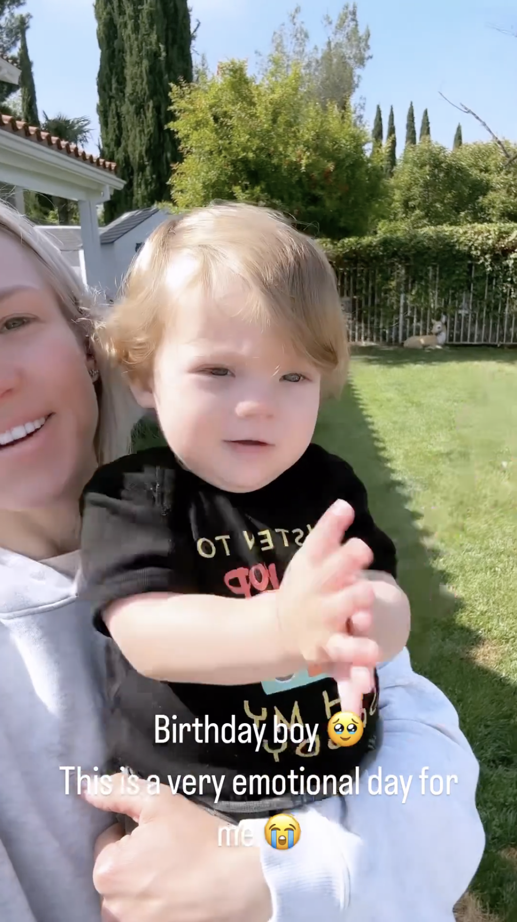 Sharna Burgess marks son Zane's first birthday