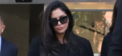 Downcast Vanessa Bryant seen leaving after giving her very emotional testimony on the stand for Kobe Bryant death photos trial