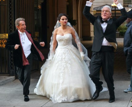 Martin Short and Selena Gomez at the film set of the apos Only Murders in the Building apos