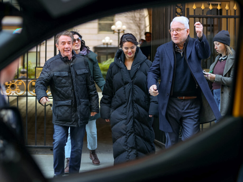 Martin Short and Selena Gomez at the film set of the apos Only Murders in the Building apos