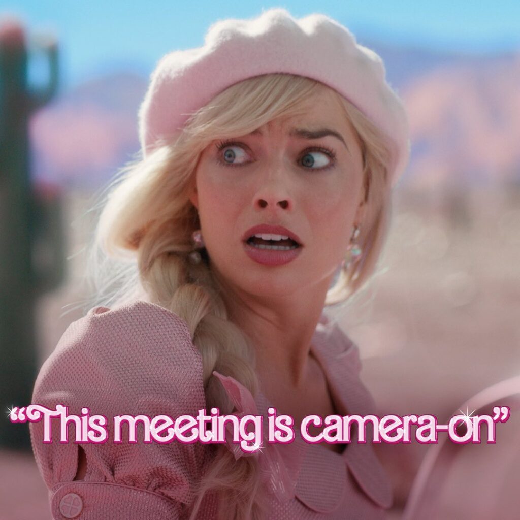 Margot Robbie in and as Barbie