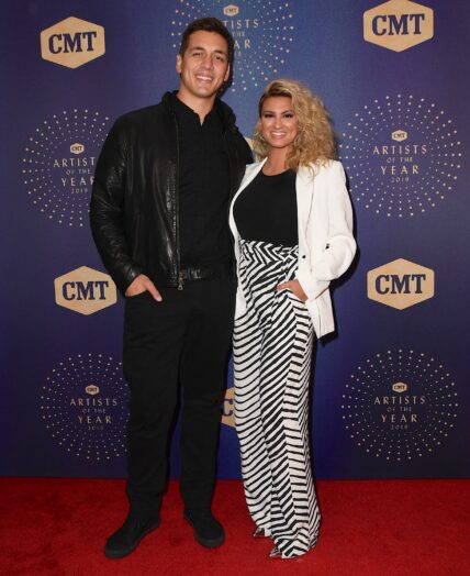 Andre Murillo and Tori Kelly at the 2019 CMT Artists of the Year