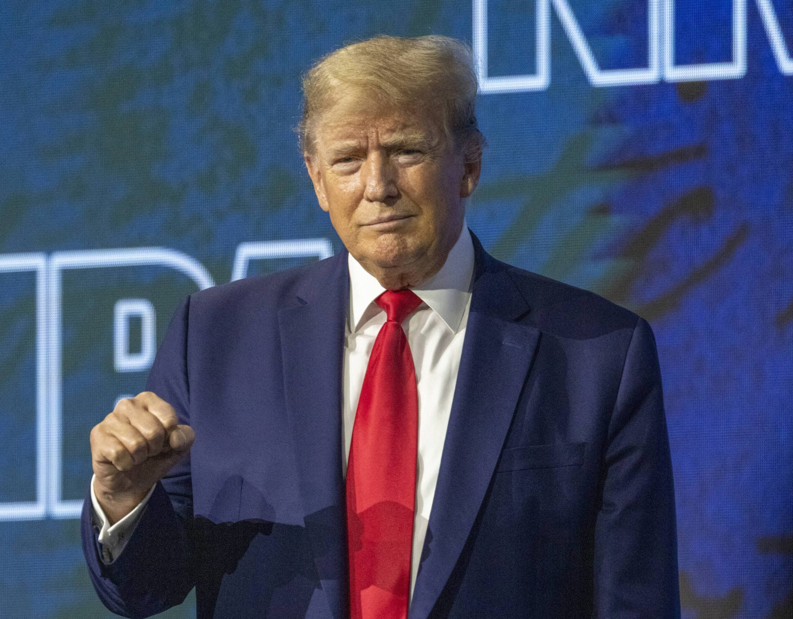 Former US President Donald Trump Addresses the NRA