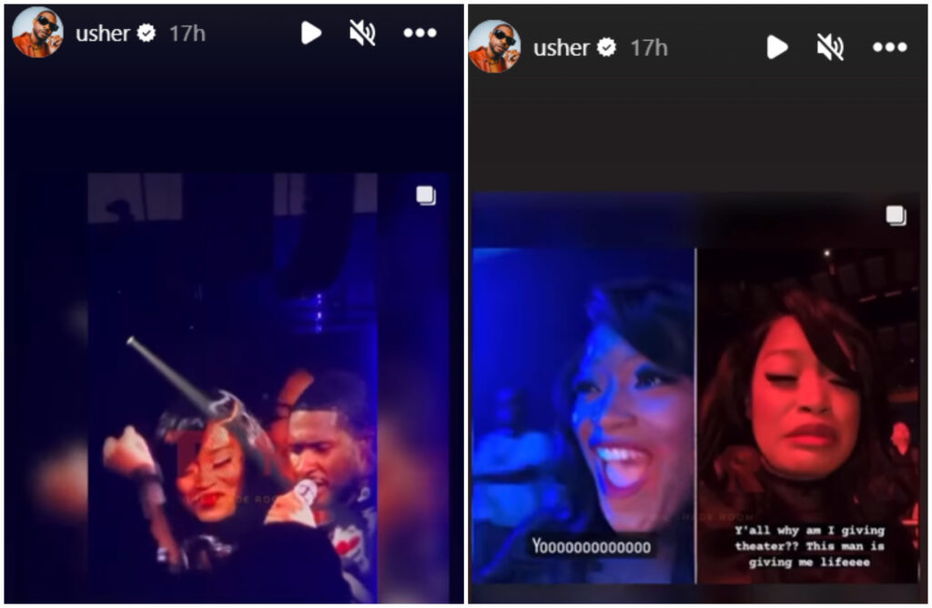 Usher posted about Keke Palmer on his IG stories