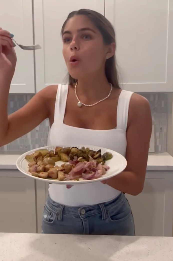 Hannah Ann Sluss Shares Easy Sheet Pan Dinner Recipe