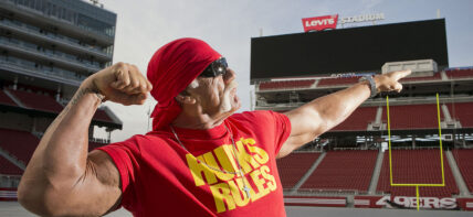 "Hulk" Hogan at Levi's Stadium in Santa Clara, Calif.