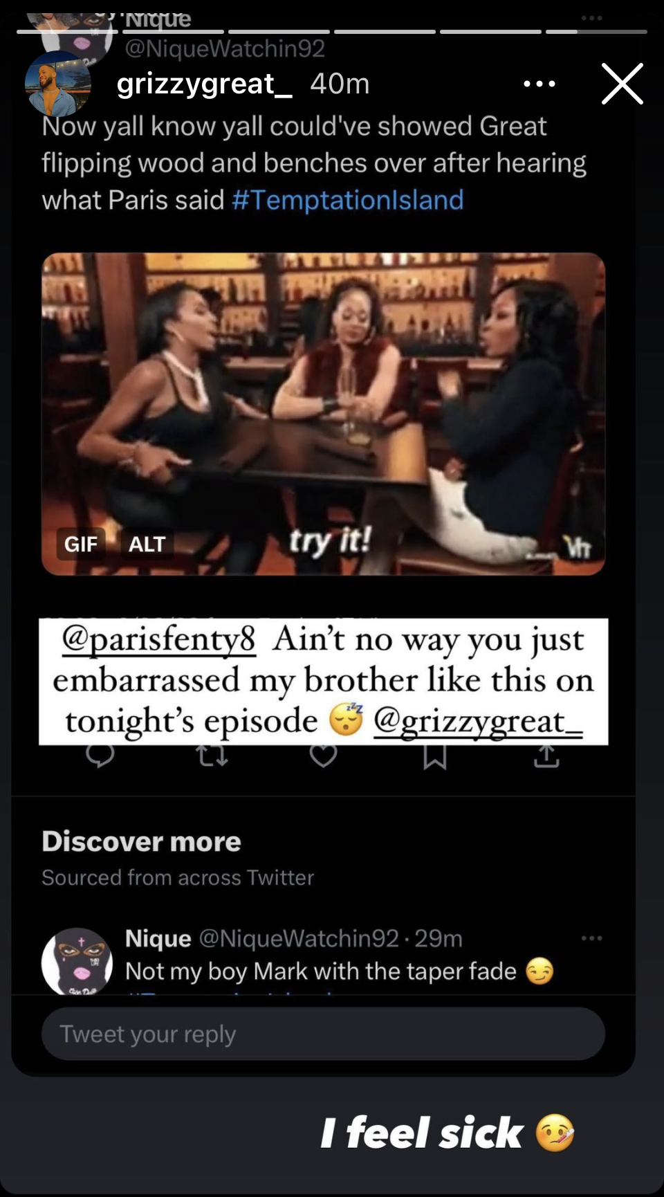 Paris and Great Temptation Island