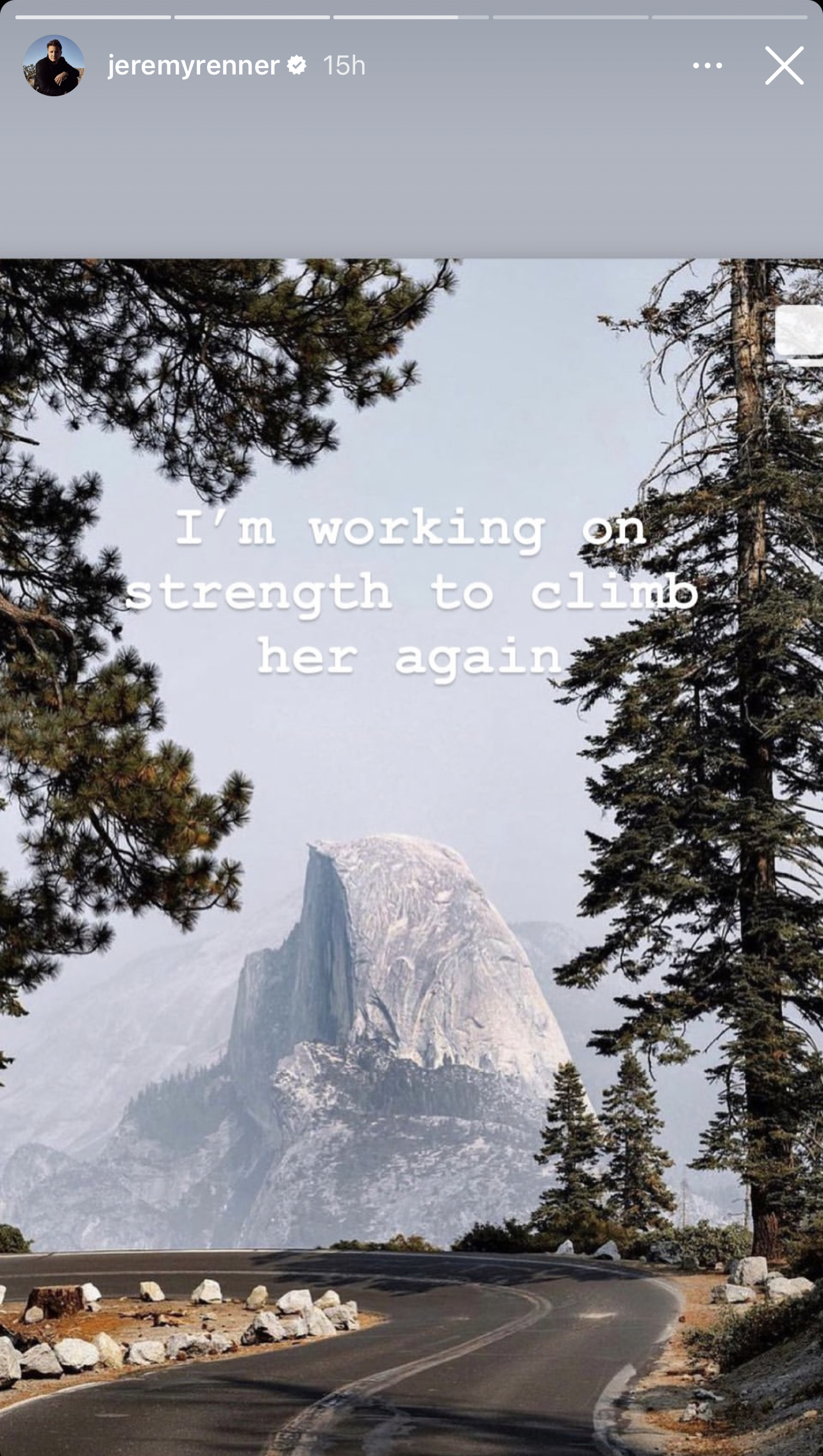 Jeremy Renner Sets Mountain Climbing Goal As Recovery Progresses
