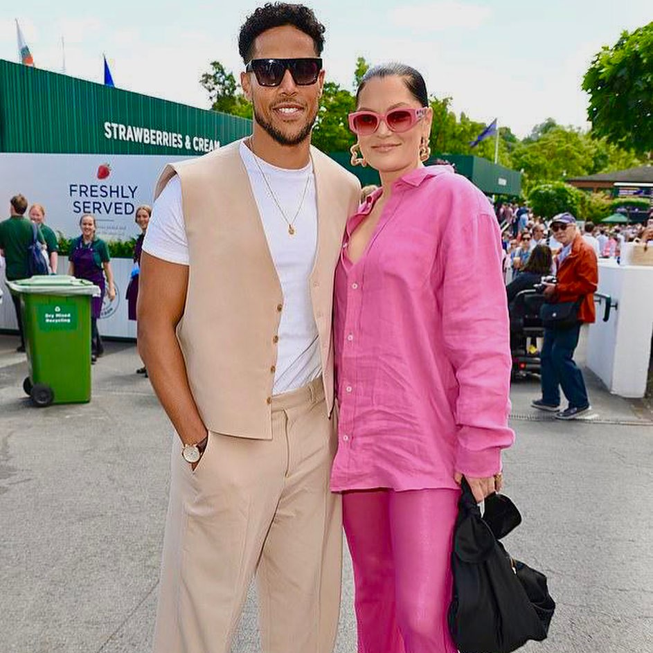 Jessie J and baby daddy Chanan Colman enjoy day date at Wimbledon