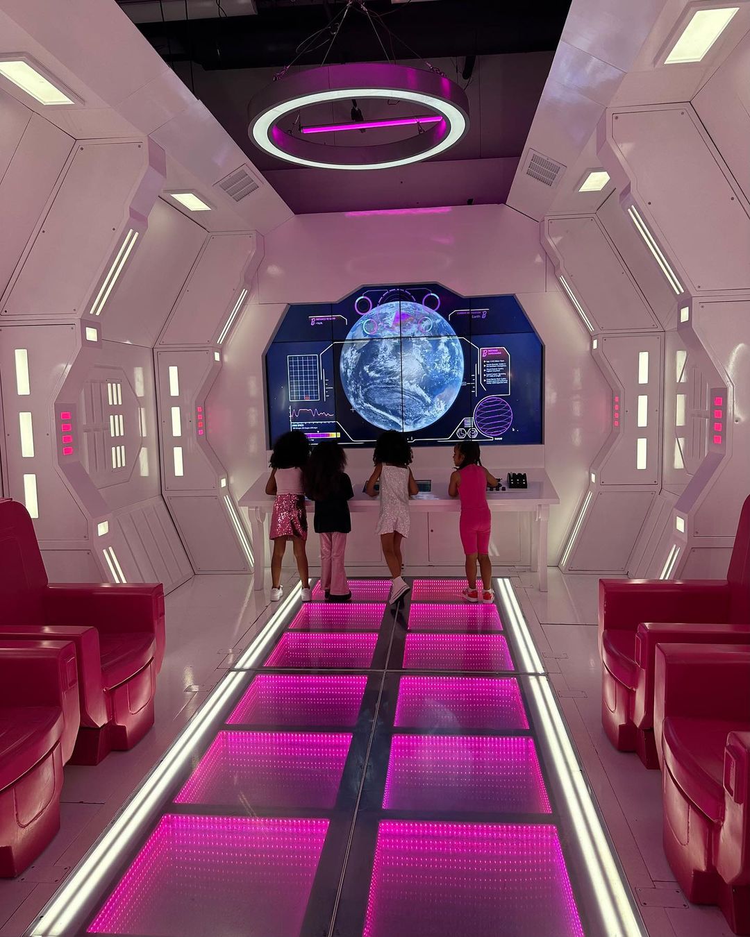 Kim and Khloe Kardashian take the Kar-Jenner Grandchildren for a Barbie experience