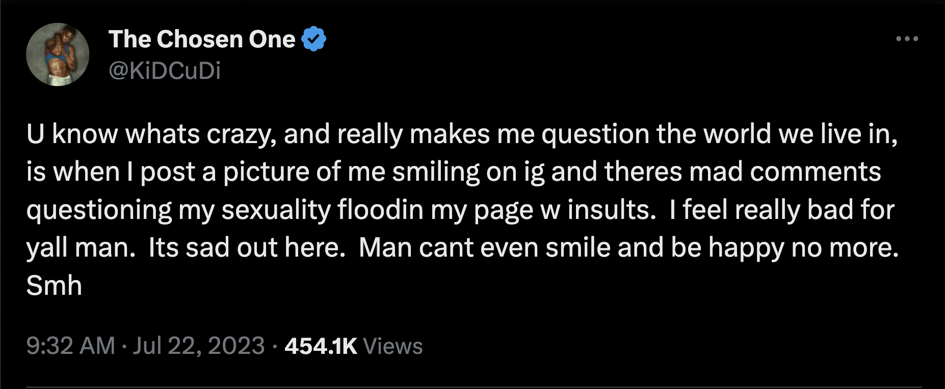 Kid Cudi calls out homophobes