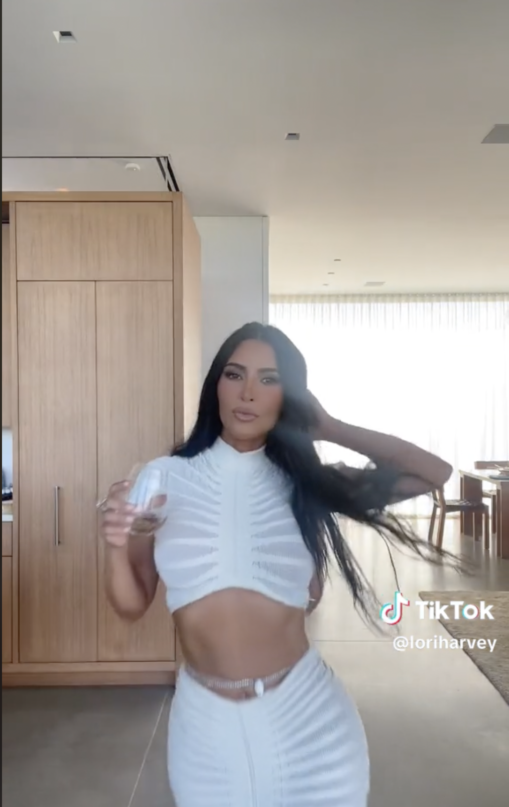 Kim Kardashian on Fourth of July