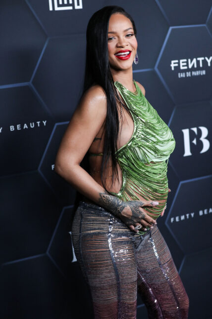 Rihanna Gives Birth To First Baby with A$AP Rocky. Rihanna and A$AP Rocky officially welcomed their first child together on May 13, multiple outlets have confirmed. The singer has reportedly given birth to a baby boy in Los Angeles. HOLLYWOOD, LOS ANGELES, CALIFORNIA, USA - FEBRUARY 11: Barbadian singer Rihanna (Robyn Rihanna Fenty NH) wearing The Attico arrives at the Fenty Beauty And Fenty Skin Celebration Hosted By Rihanna held at Goya Studios on February 11, 2022 in Hollywood, Los Angeles, California, United States. 19 May 2022 Pictured: Rihanna, Robyn Rihanna Fenty NH. Photo credit: Xavier Collin/Image Press Agency / MEGA TheMegaAgency.com +1 888 505 6342 (Mega Agency TagID: MEGA859458_017.jpg) [Photo via Mega Agency]
