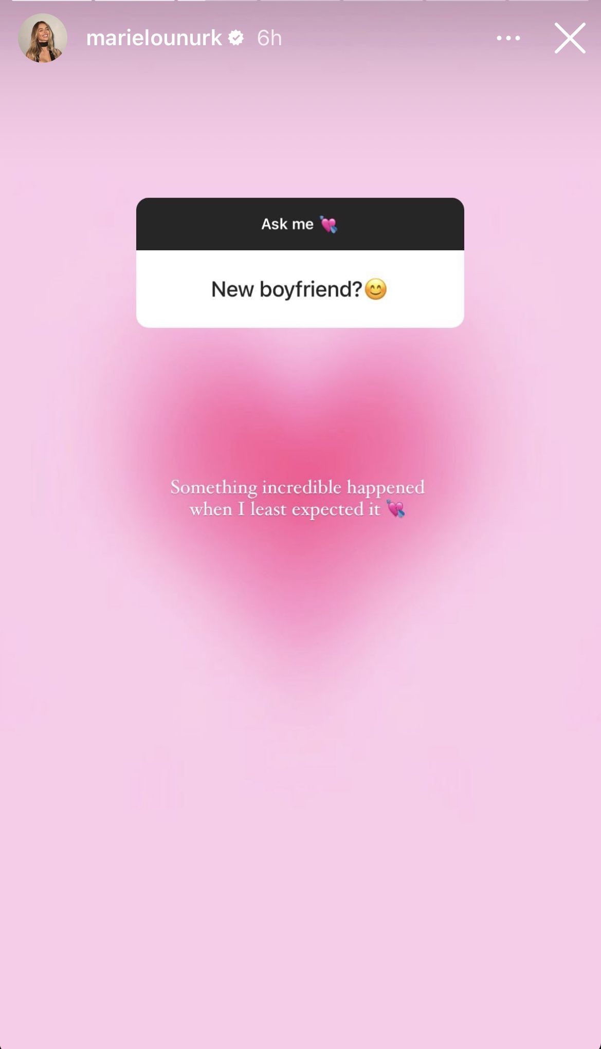 Marie-Lou Nurk confirms she has a new man