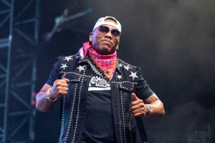 Rapper Nelly at the Stagecoach Music Festival 2023