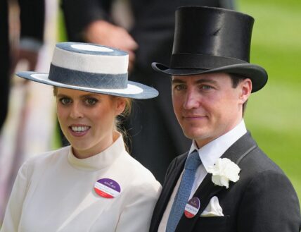Princess Beatrice and Edoardo Mapelli Mozzi attend day two of Royal Ascot, at Ascot Racecourse, Ascot, Berkshire, UK