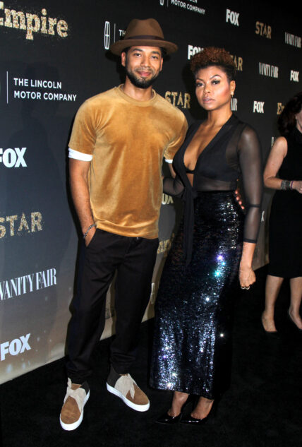 Jussie Smollett and Taraji P. Henson at the 'Empire' and 'Star' Premiere Celebration