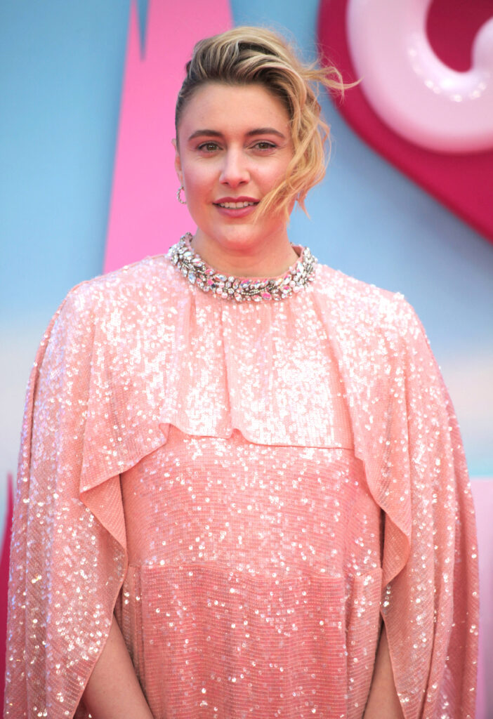 Greta Gerwig at the "Barbie" premiere