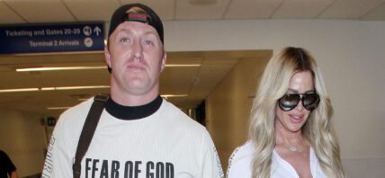 Kim Zolciak and Kroy Biermann arrive at LAX