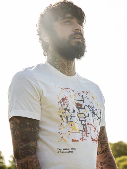 Zayn Malik models his new clothing line