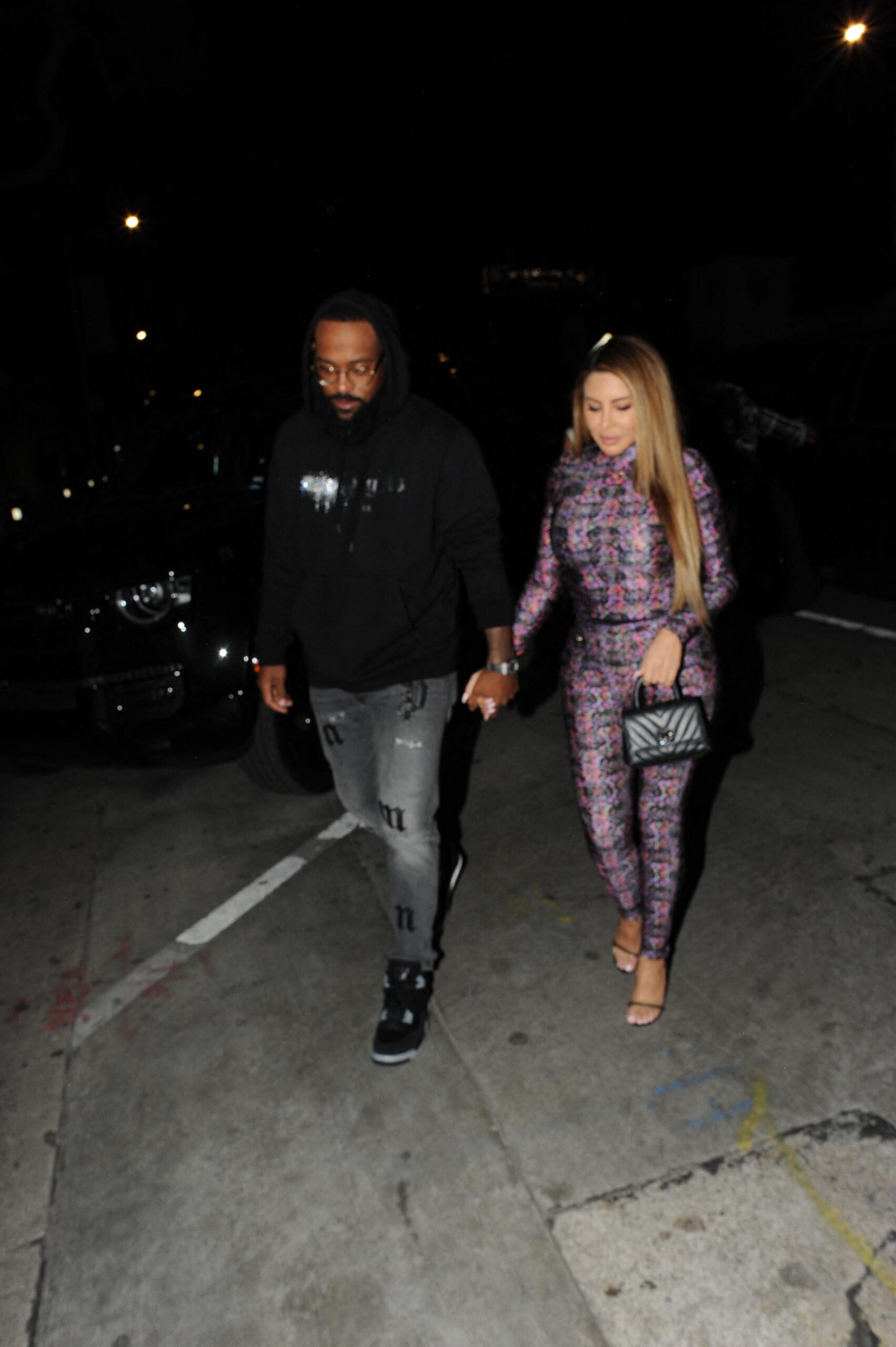 Larsa Pippen Marcus Jordan at Craig apos s in West Hollywood for Valentine apos s dinner