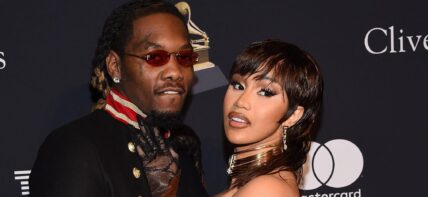 Offset and Cardi B at the Pre-GRAMMY Gala 2023