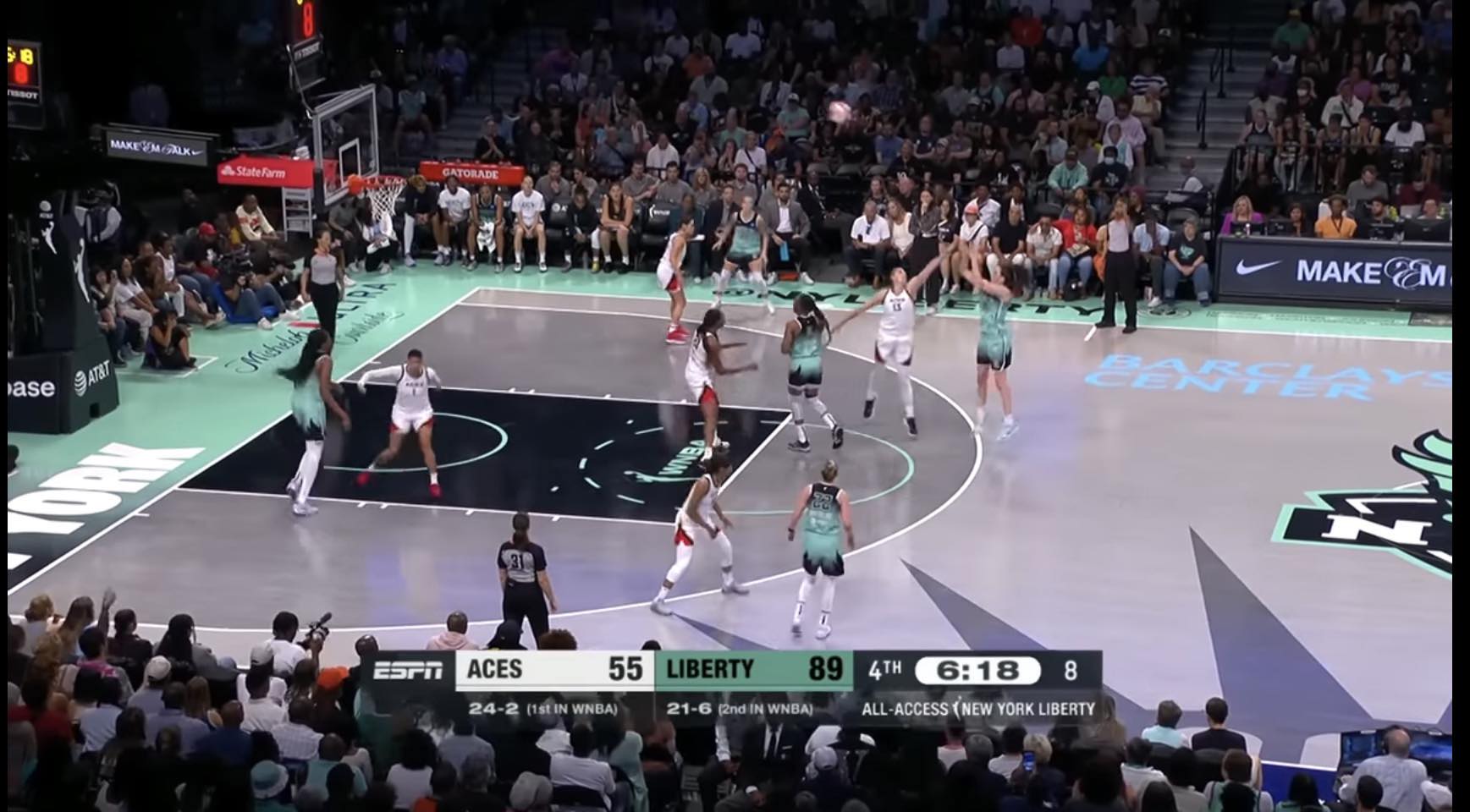 New York Liberty vs. Las Vegas Aces