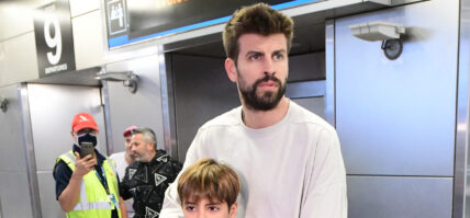 Gerard Pique arrives to Miami International airport with his two sons he shares with ex-wife Shakira