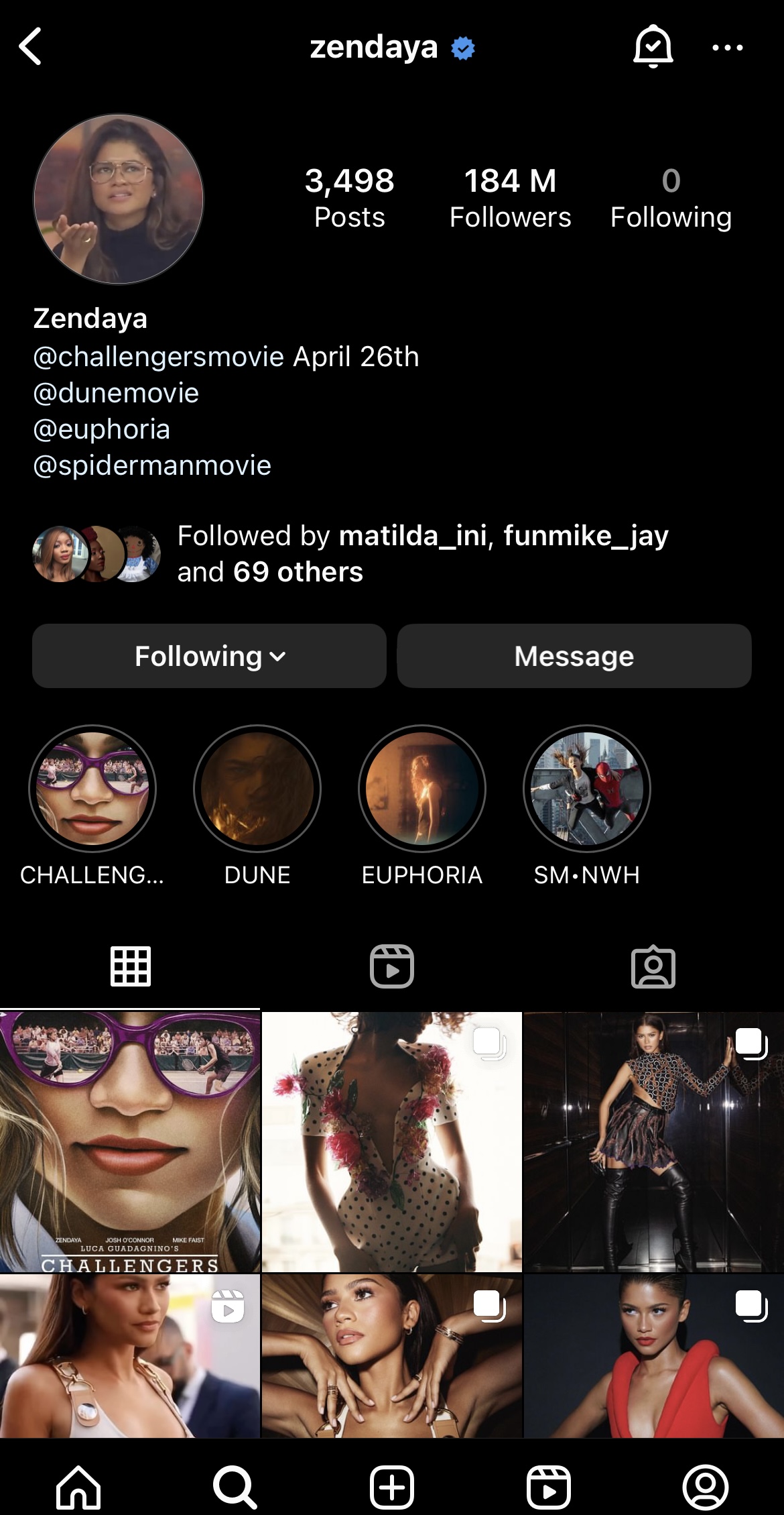 Zendaya unfollows everyone including BF Tom Holland