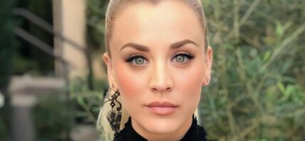 Kaley Cuoco close up