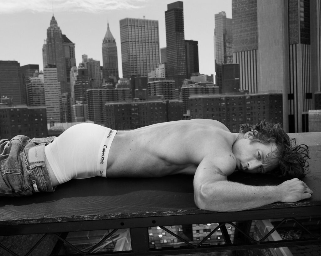 *MANDATORY CREDIT - Mert Alas/Calvin Klein/MEGA. Jeremy Allen White is hunky in Calvin Kleins as the iconic underwear brand's newest model. 'The Bear' star shows off his chiseled abs in these striking images showing the collaboration, and shot by Mert Alas. The Brooklyn-born 32-year-old launched his partnership with the set of steamy photos wearing the brand's signature white briefs and revealing his shredded physique. A native New Yorker, he was shot in his hometown in a series of stills and videos that the brand aims to "showcase his connection to the city and amplify his empowered energy in its most iconic styles". The Spring 2024 men?s Underwear collection refreshes classic Calvin Klein designs with new logo treatments and materials for stylish, everyday comfort. New Intense Power, Micro Stretch and Micro Mesh styles are aimed to marry bold design with innovative fabrication for sleek and comfortable looks, while essential Modern Cotton and Cotton Stretch underwear are designed to provide an iconic base to every wardrobe. Across the Spring 2024 collection, Calvin Klein?s minimalist essentials are said to be presented with "modern innovation and sensuality in its purest form". *MANDATORY CREDIT - Mert Alas/Calvin Klein/MEGA. 04 Jan 2024 Pictured: Jeremy Allen White. Photo credit: Mert Alas/Calvin Klein/MEGA TheMegaAgency.com +1 888 505 6342 (Mega Agency TagID: MEGA1078355_002.jpg) [Photo via Mega Agency]
