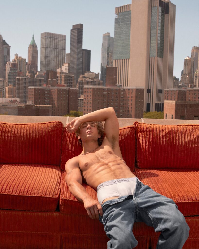 *MANDATORY CREDIT - Mert Alas/Calvin Klein/MEGA. Jeremy Allen White is hunky in Calvin Kleins as the iconic underwear brand's newest model. 'The Bear' star shows off his chiseled abs in these striking images showing the collaboration, and shot by Mert Alas. The Brooklyn-born 32-year-old launched his partnership with the set of steamy photos wearing the brand's signature white briefs and revealing his shredded physique. A native New Yorker, he was shot in his hometown in a series of stills and videos that the brand aims to "showcase his connection to the city and amplify his empowered energy in its most iconic styles". The Spring 2024 men?s Underwear collection refreshes classic Calvin Klein designs with new logo treatments and materials for stylish, everyday comfort. New Intense Power, Micro Stretch and Micro Mesh styles are aimed to marry bold design with innovative fabrication for sleek and comfortable looks, while essential Modern Cotton and Cotton Stretch underwear are designed to provide an iconic base to every wardrobe. Across the Spring 2024 collection, Calvin Klein?s minimalist essentials are said to be presented with "modern innovation and sensuality in its purest form". *MANDATORY CREDIT - Mert Alas/Calvin Klein/MEGA. 04 Jan 2024 Pictured: Jeremy Allen White. Photo credit: Mert Alas/Calvin Klein/MEGA TheMegaAgency.com +1 888 505 6342 (Mega Agency TagID: MEGA1078355_002.jpg) [Photo via Mega Agency]