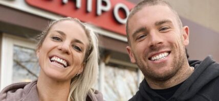Zach Ertiz and Julie Ertz smiling
