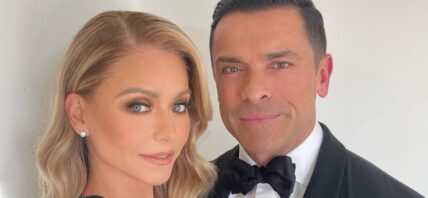 Kelly Ripa and Mark Consuelos close up