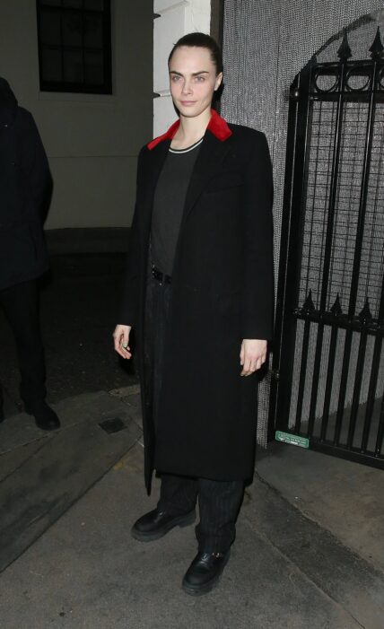 Cara Delevingne is seen leaving the Kit Kat Club, London