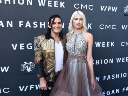 Corey Feldman and Courtney Anne Mitchell at Vegan Fashion Week