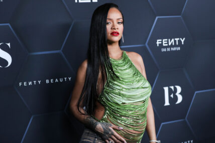 Rihanna Gives Birth To First Baby with A$AP Rocky. Rihanna and A$AP Rocky officially welcomed their first child together on May 13, multiple outlets have confirmed. The singer has reportedly given birth to a baby boy in Los Angeles. HOLLYWOOD, LOS ANGELES, CALIFORNIA, USA - FEBRUARY 11: Barbadian singer Rihanna (Robyn Rihanna Fenty NH) wearing The Attico arrives at the Fenty Beauty And Fenty Skin Celebration Hosted By Rihanna held at Goya Studios on February 11, 2022 in Hollywood, Los Angeles, California, United States. 19 May 2022 Pictured: Rihanna, Robyn Rihanna Fenty NH. Photo credit: Xavier Collin/Image Press Agency / MEGA TheMegaAgency.com +1 888 505 6342 (Mega Agency TagID: MEGA859458_006.jpg) [Photo via Mega Agency]