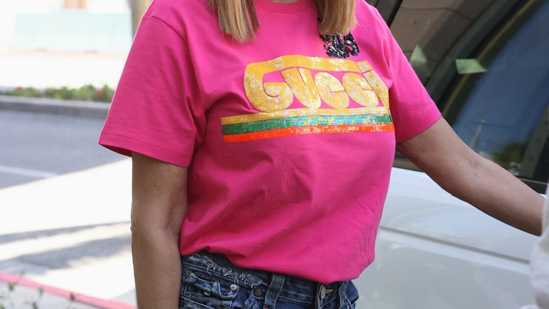 Wendy Williams is seen leaving the GUCCI store on Rodeo Drive in head to toe GUCCI wear