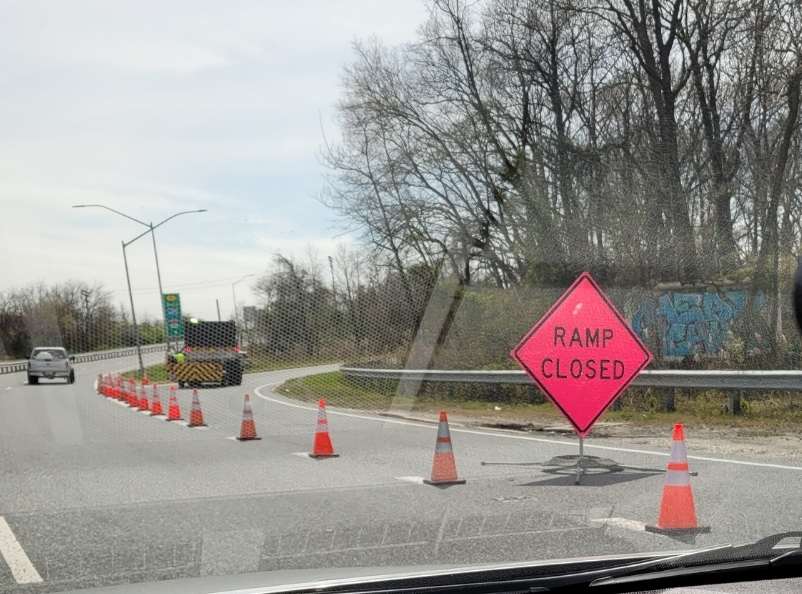 Ramp Closure - Francis Scott Key Bridge collapse