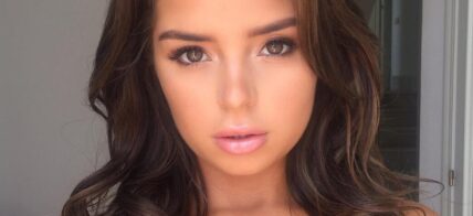 Demi Rose takes a selfie.