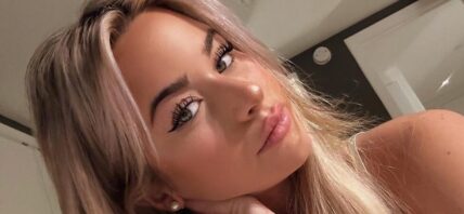 Emily Elizabeth takes a selfie.