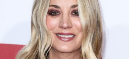 Kaley Cuoco close up