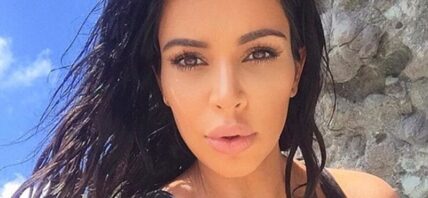 Kim Kardashian close up