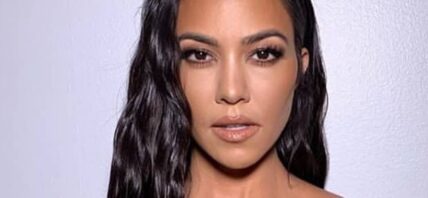 Kourtney Kardashian close up