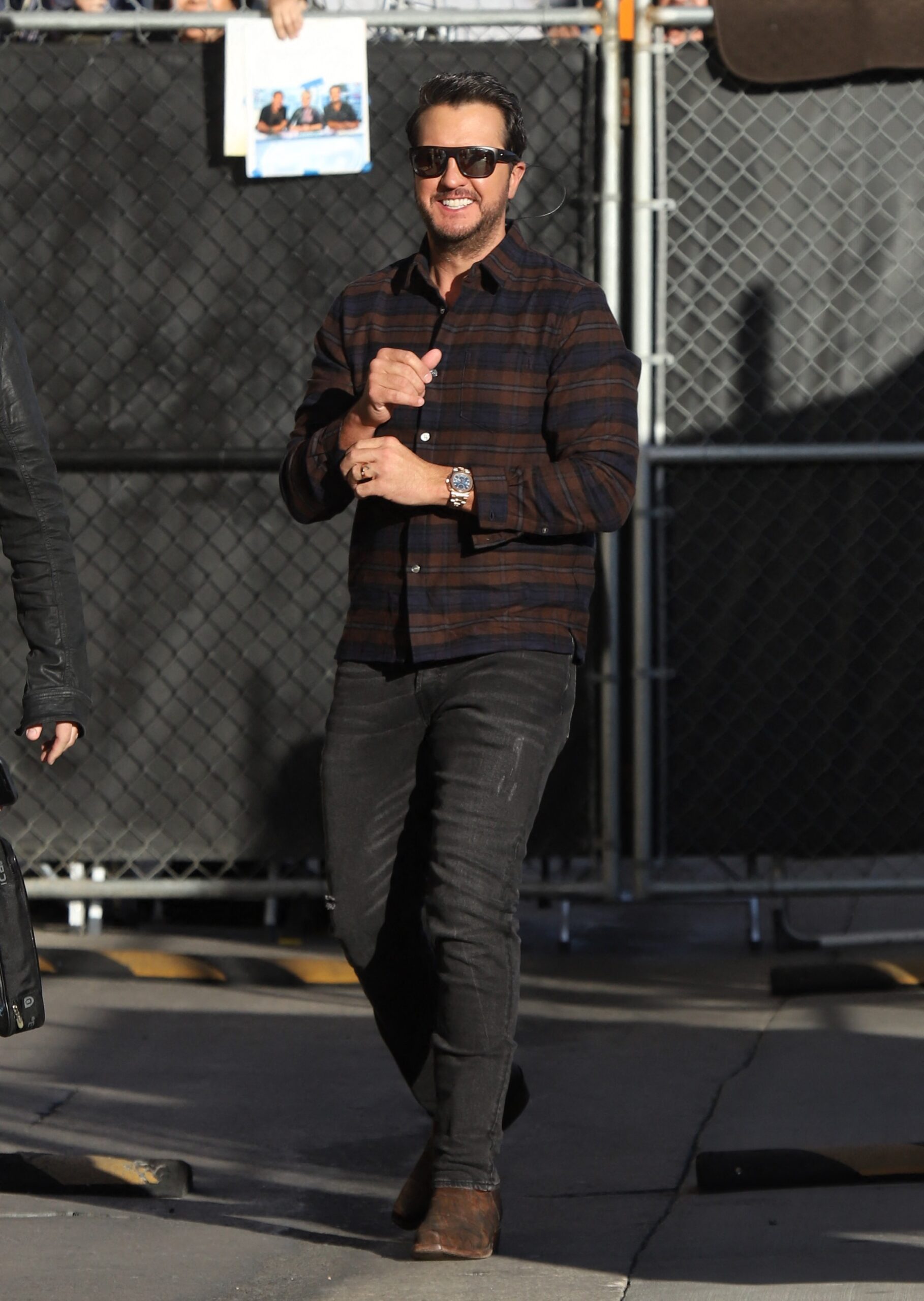 Luke Bryan seen making an appearance to the Jimmy Kimmel Show